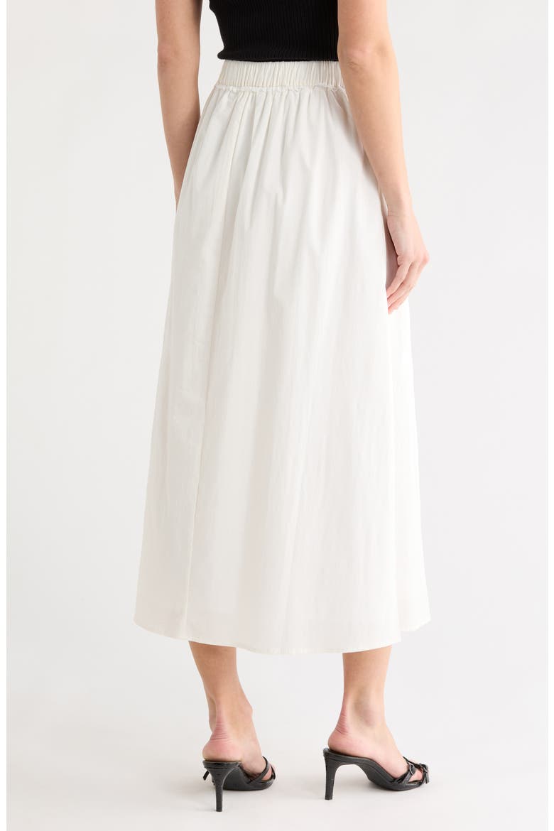 Drop Waist A-Line Skirt, Alternate, color, WHITE