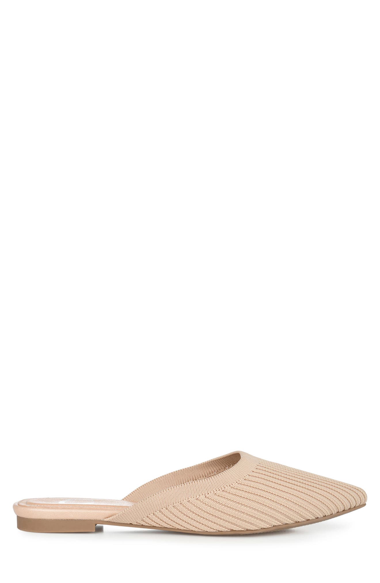 Journee Collection Aniee Knit Mule, Alternate, color, Beige