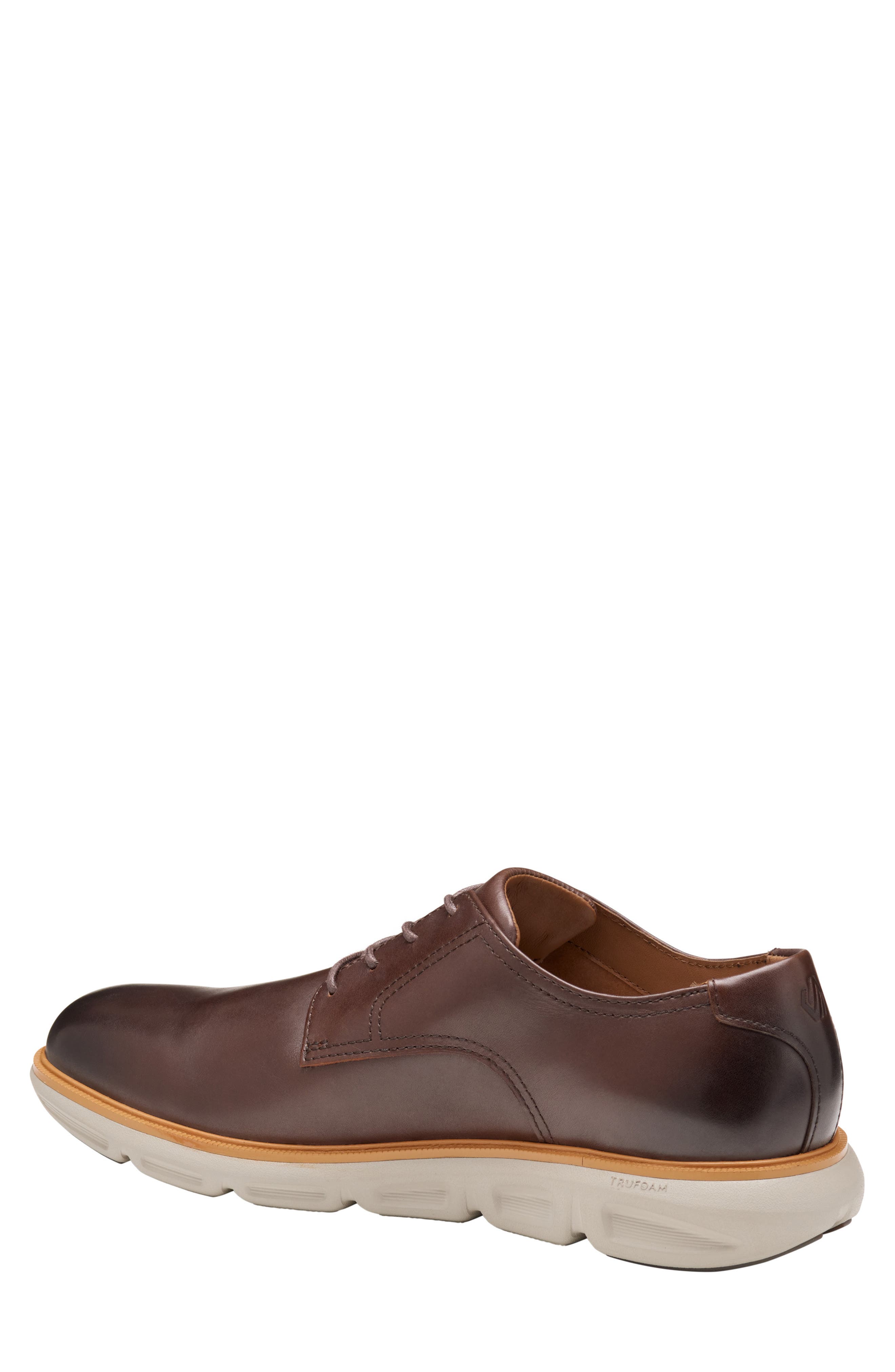Johnston & Murphy Larkin Plain Toe Derby, Alternate, color, Mahogany Italian Calfskin
