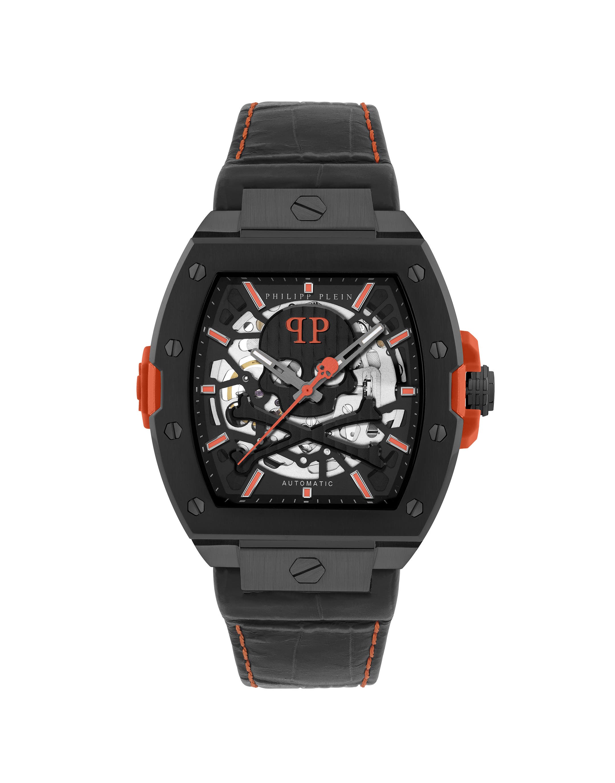 black/orangefluo