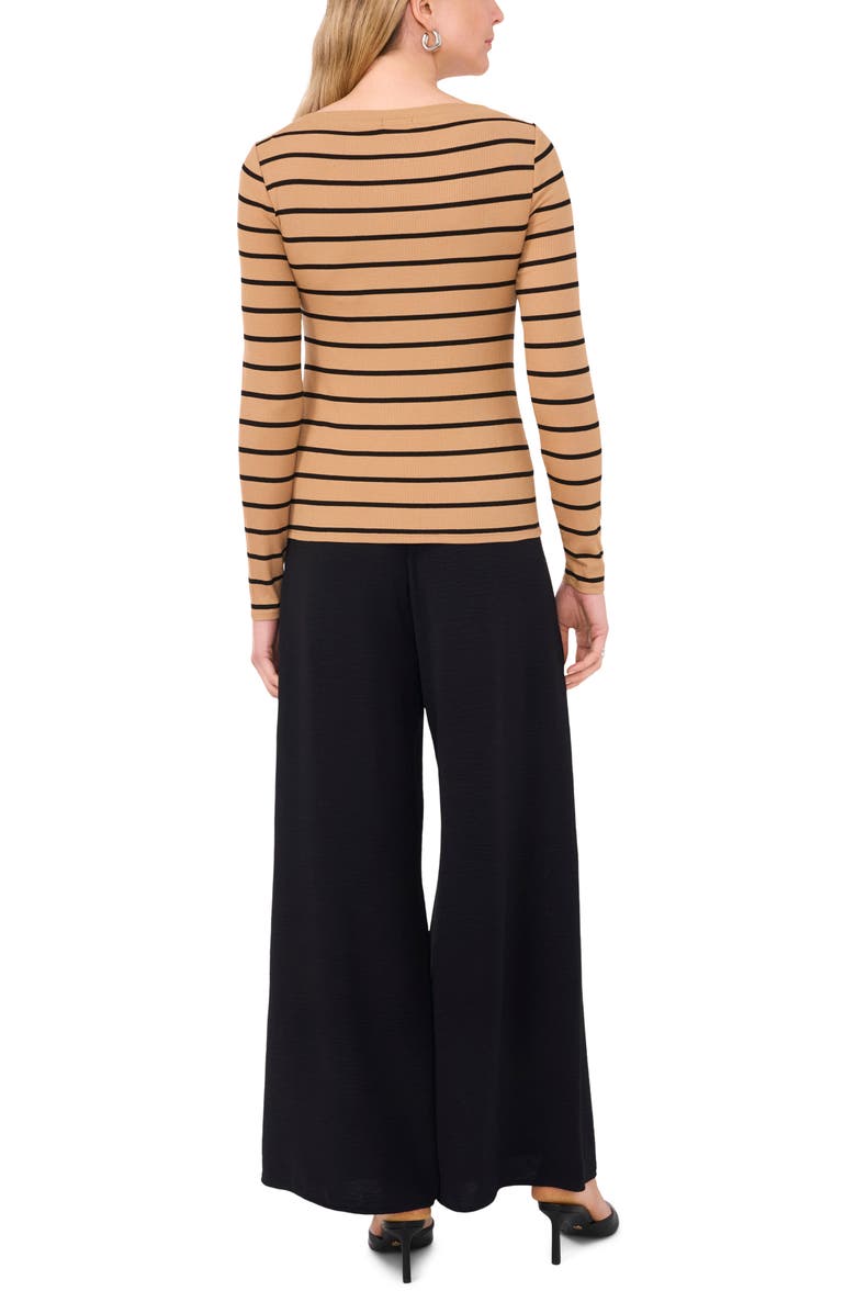 Halogen<sup>®</sup> Stripe Rib Top, Alternate, color, Warm Truffle