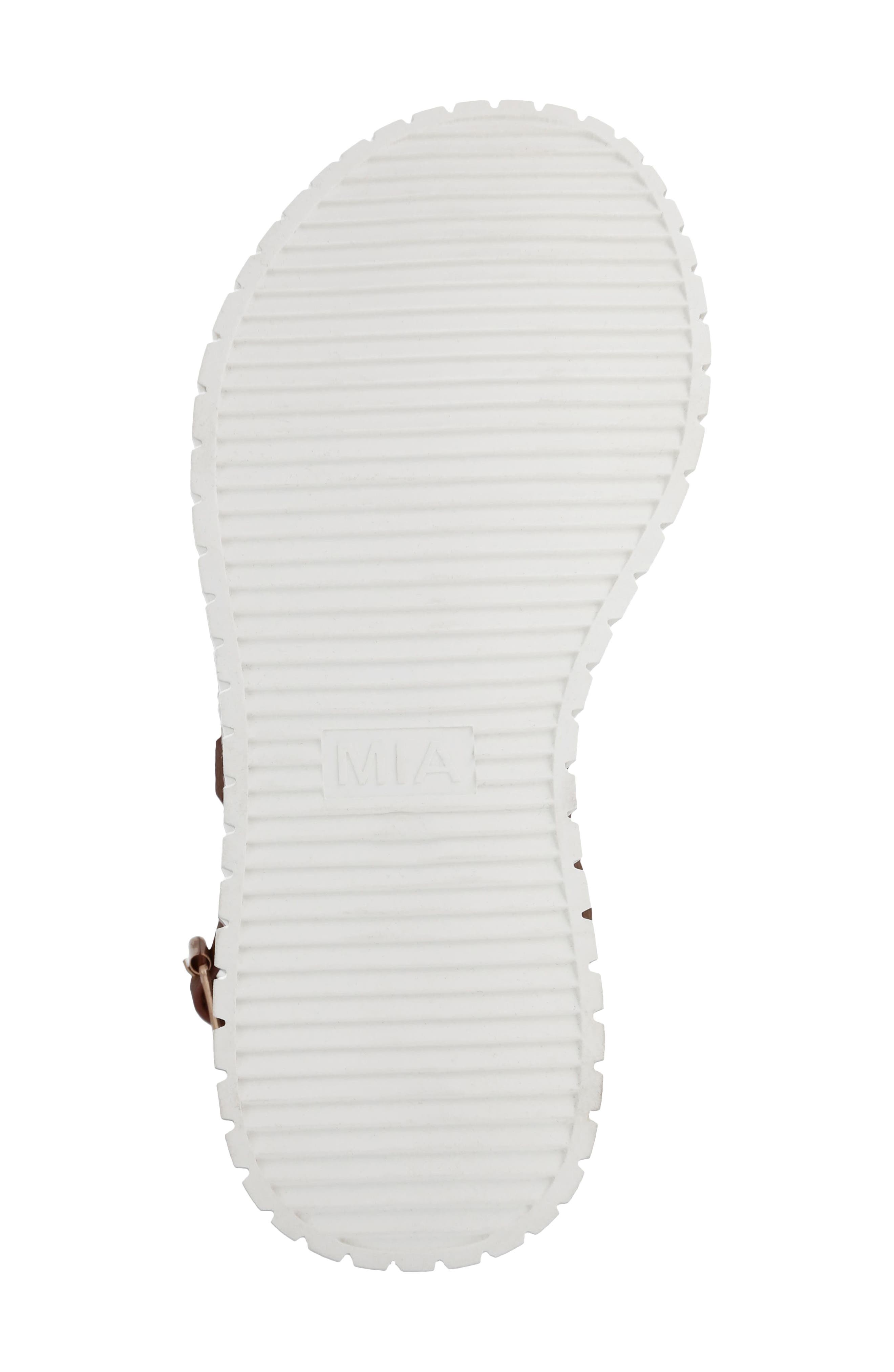 MIA Raffia Platform Slingback Sandal, Alternate, color, Natural/ Cognac