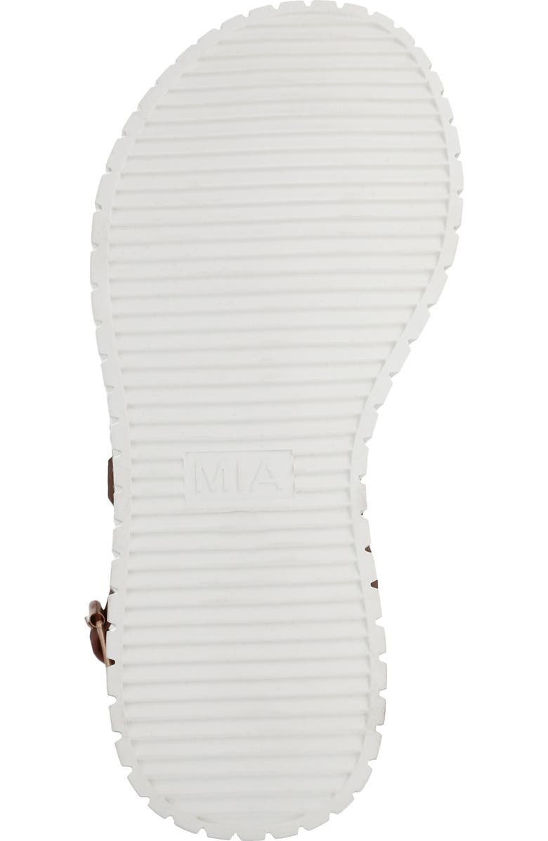 MIA Raffia Platform Slingback Sandal, Alternate, color, Natural/ Cognac