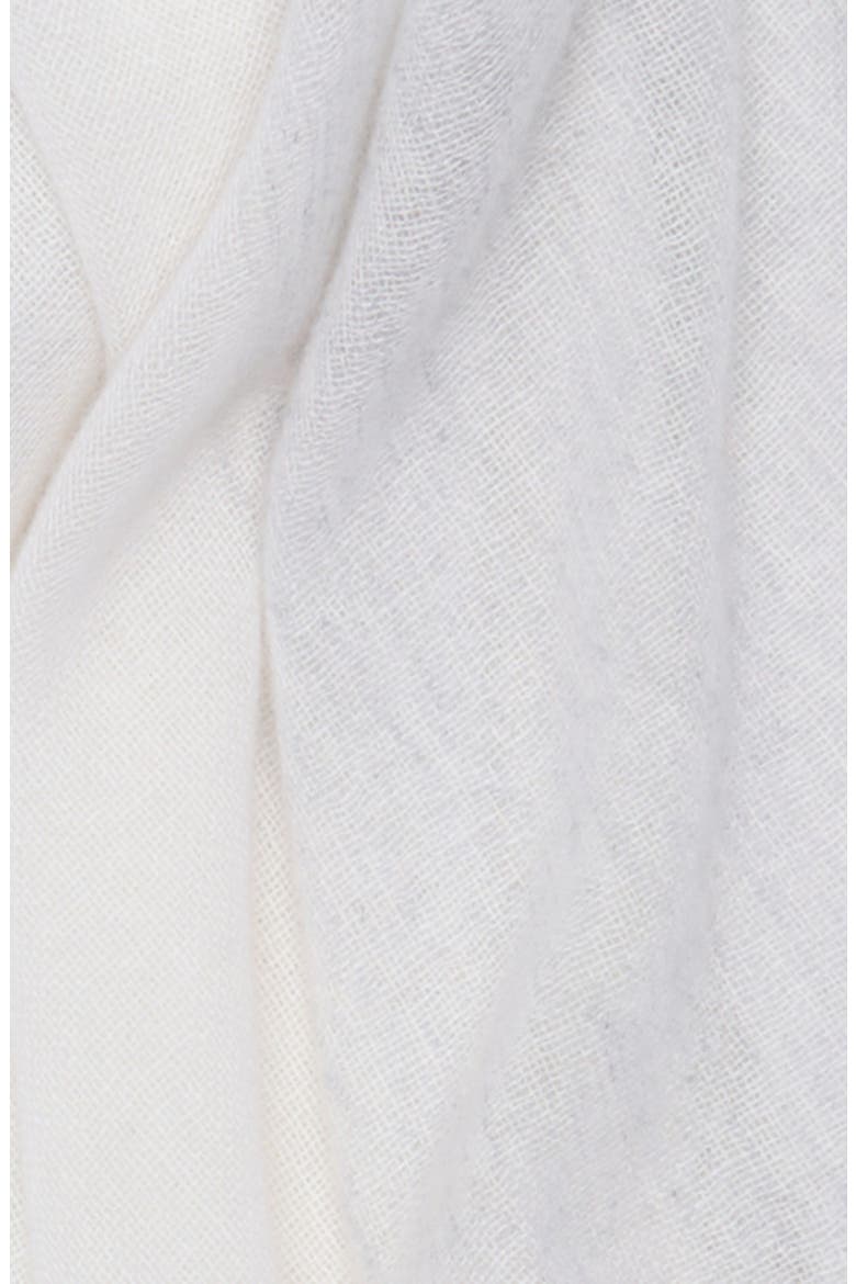 Checker Cashmere Scarf, Alternate, color, GREY- IVORY