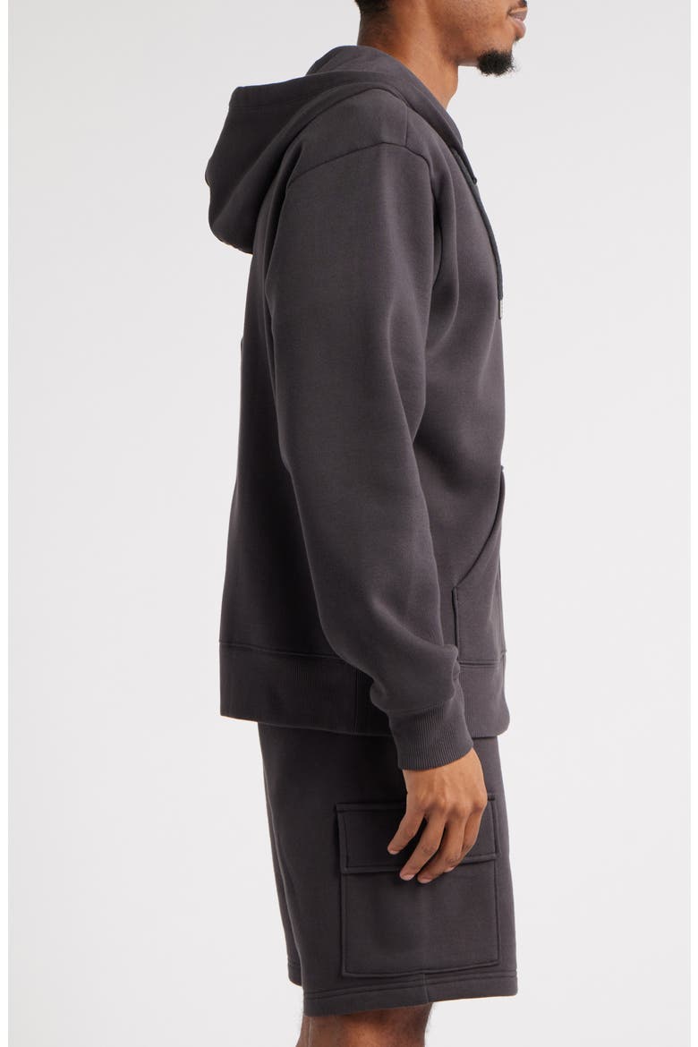 Front Zip Hoodie, Alternate, color, BLACK FADED