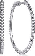 Gabriel & Co. Bujukan Sterling Silver Hoop Earrings, 40mm