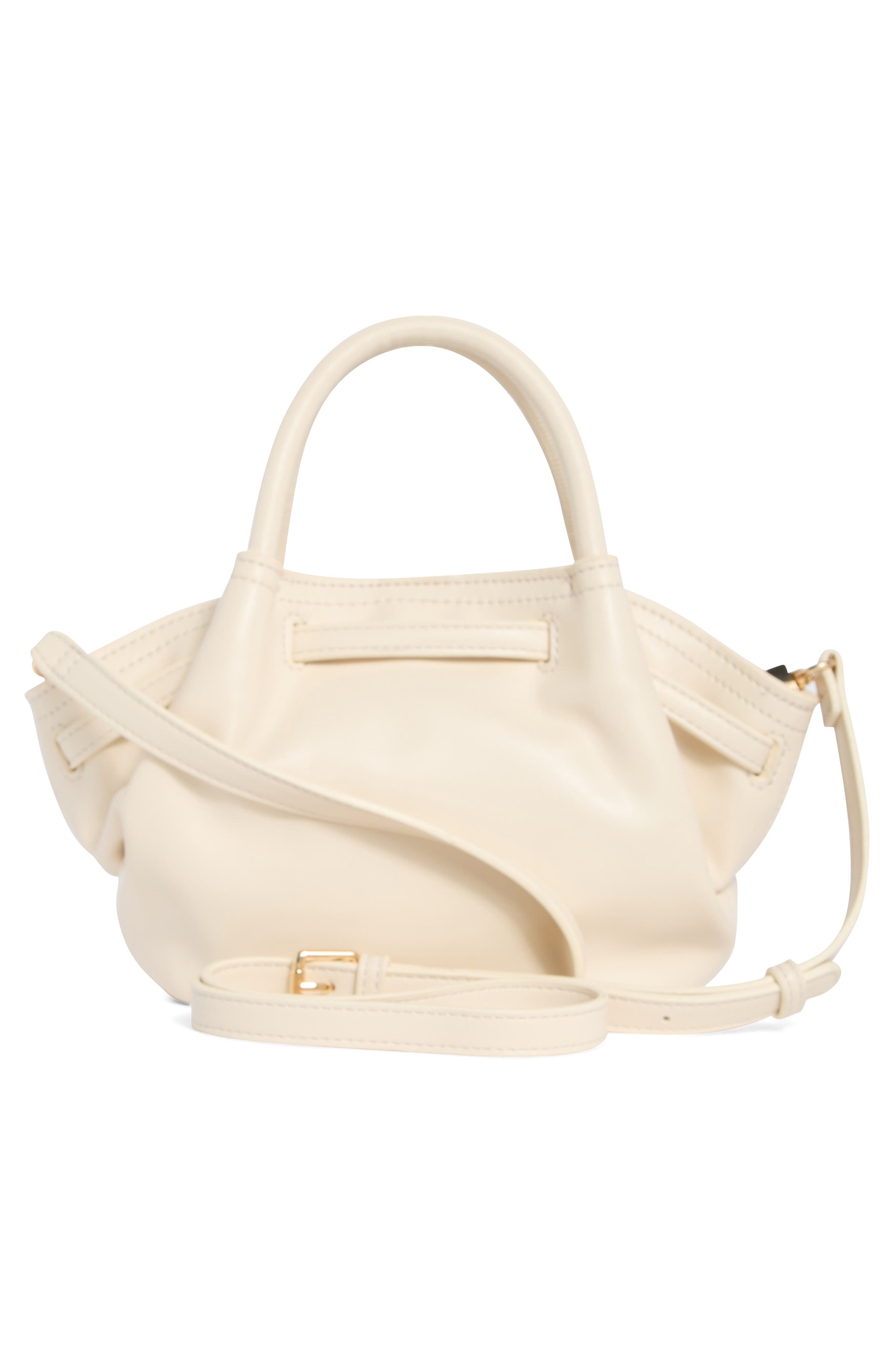 Faux Leather Top Handle Crossbody Bag, Alternate, color, OATMILK
