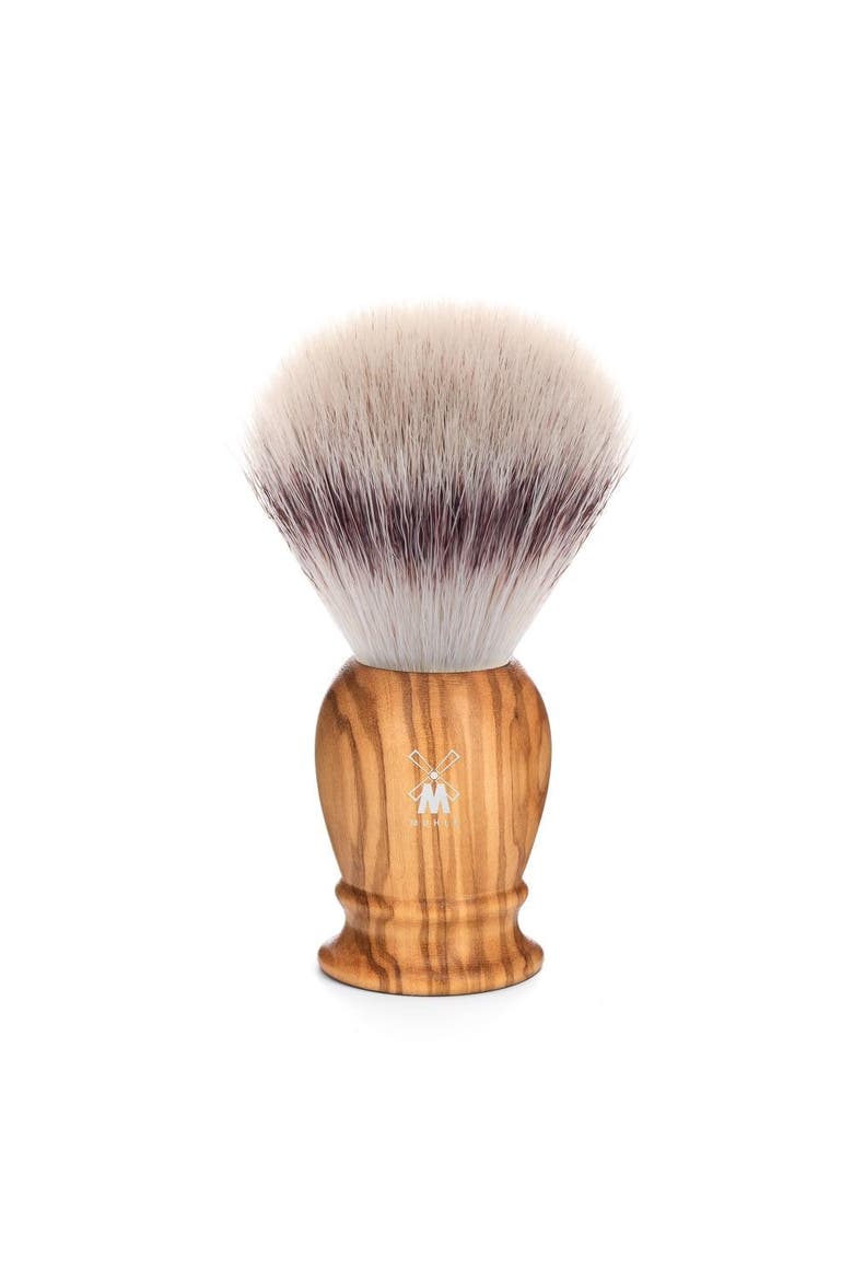 Classic Large Olive Wood Silvertip Fiber Shaving Brush, Main, color, Olive Wood