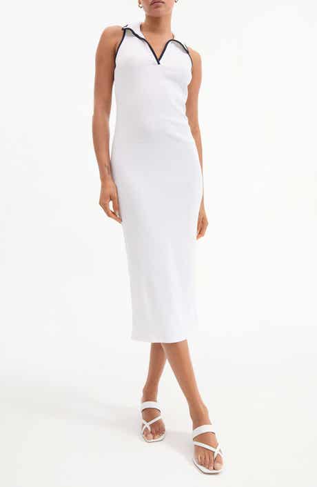 Veronica Beard Darien Stretch Cotton Polo Dress