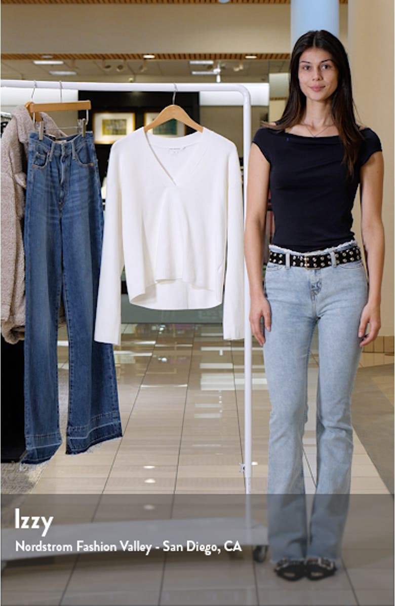 Boxy Cotton Blend Sweater, sales video thumbnail