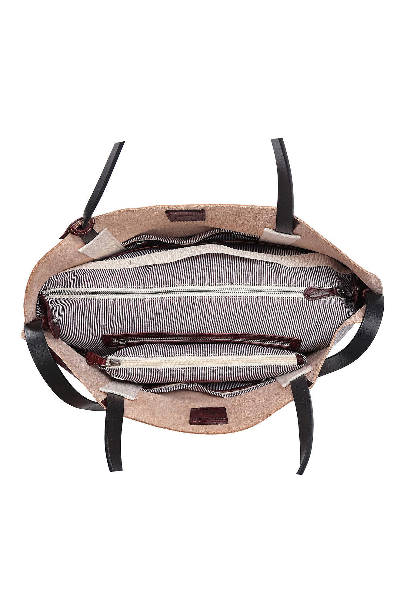 Forest Island Leather Tote Bag, Alternate, color, RUSTY RED