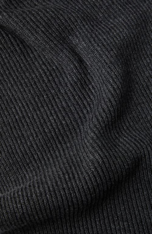 Brunello Cucinelli Cashmere Knit Scarf In Gray