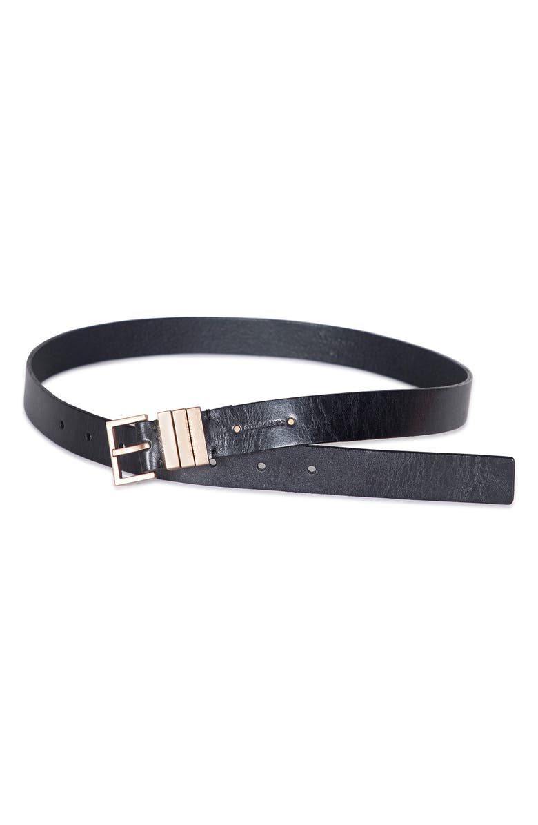 AllSaints Leather Belt, Alternate, color,