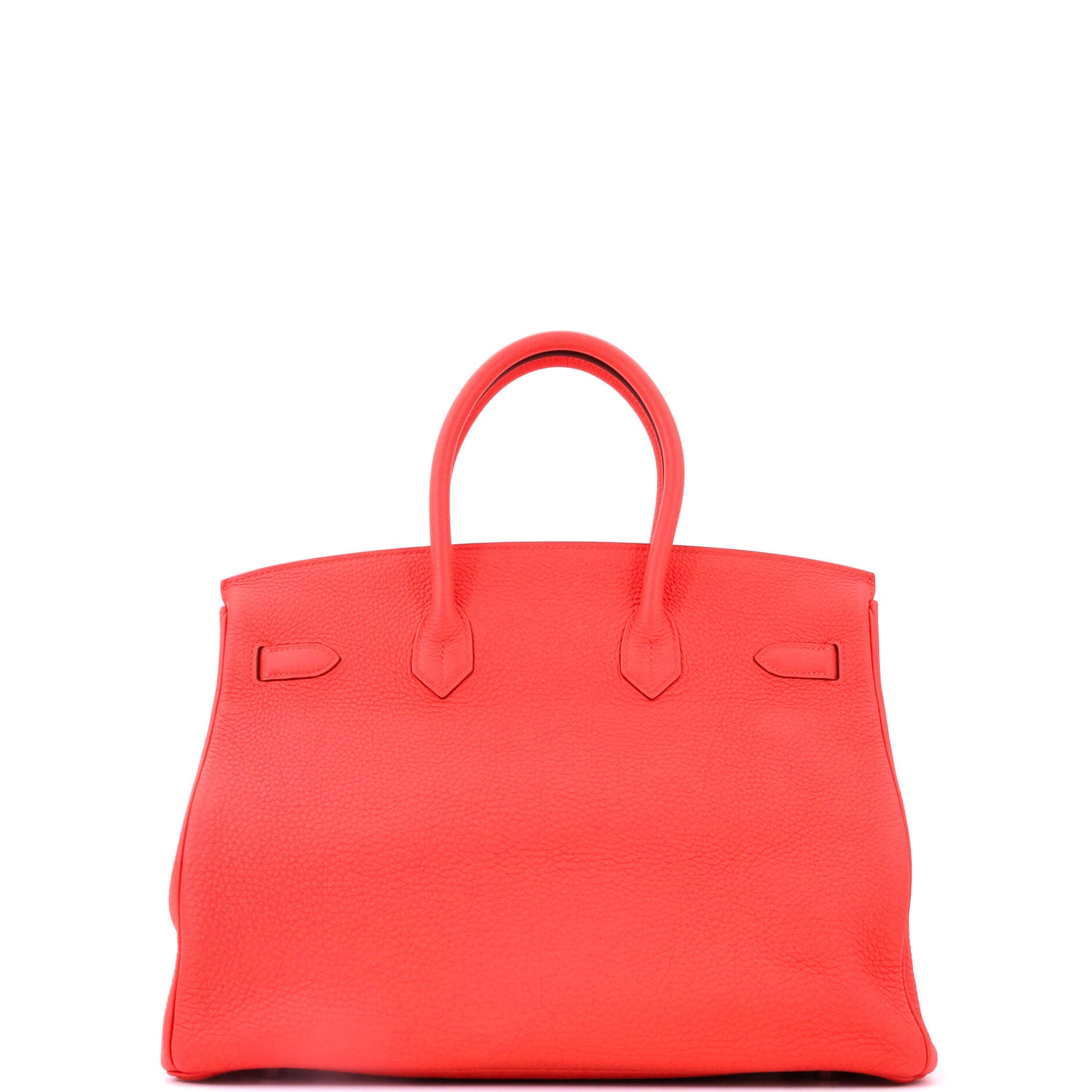 Birkin Handbag Orange Togo with Palladium Hardware 35, Alternate, color, Red