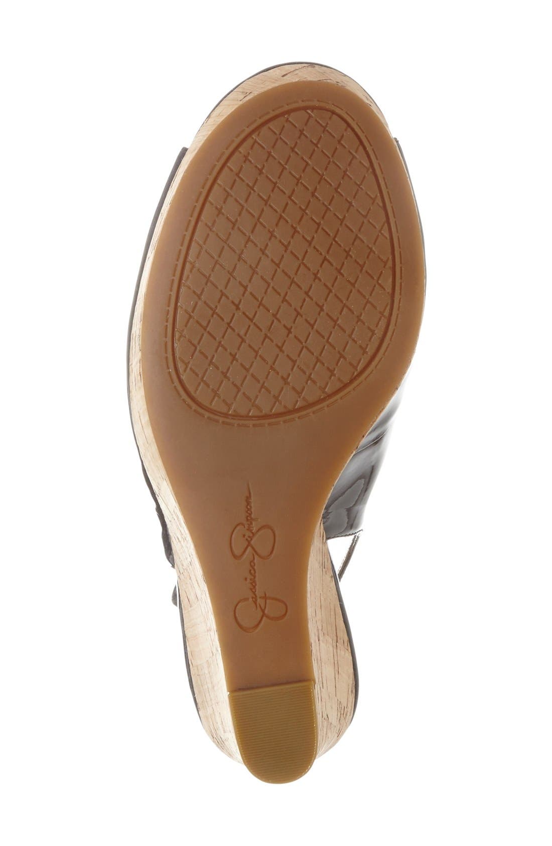 Jessica Simpson 'Jeniri' Platform Slingback Peep Toe Sandal, Alternate, color, 