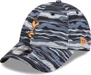 New Era Men's New Era Black Tottenham Hotspur Wave All Over Print 9FORTY Adjustable Hat