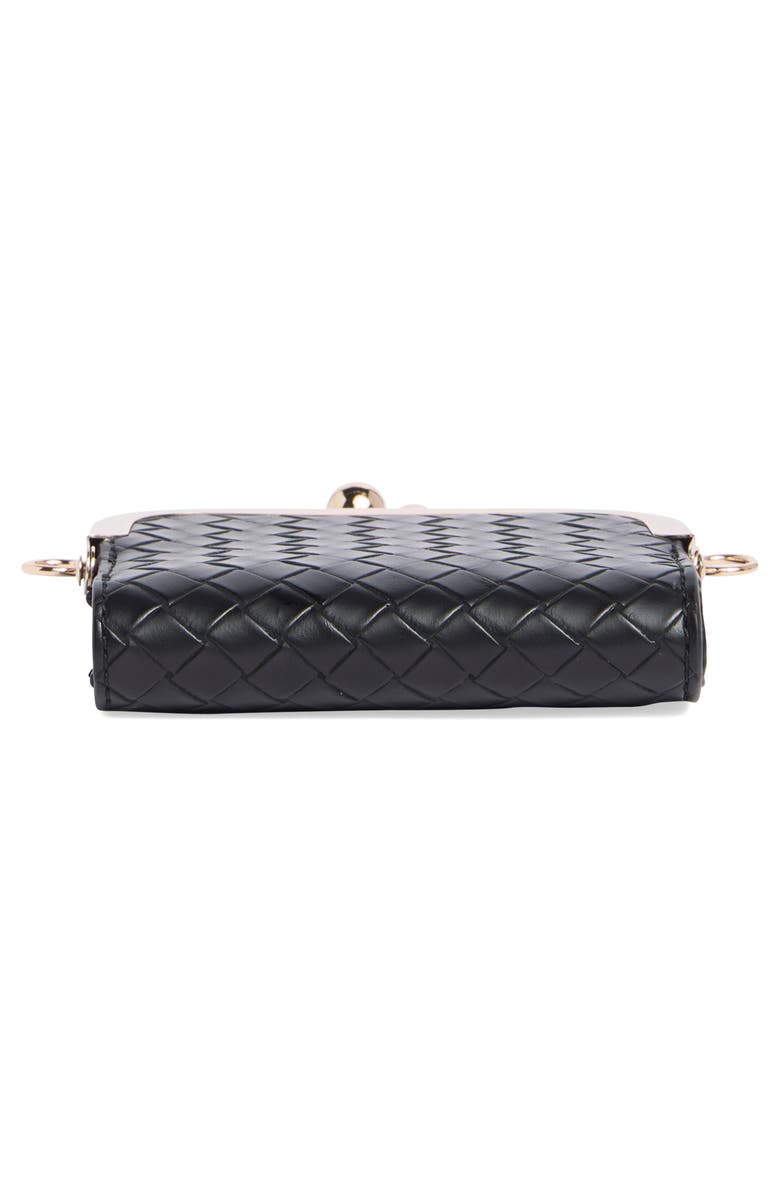 Dolce Vita Norlia Woven Faux Leather Coin Purse, Alternate, color, Black