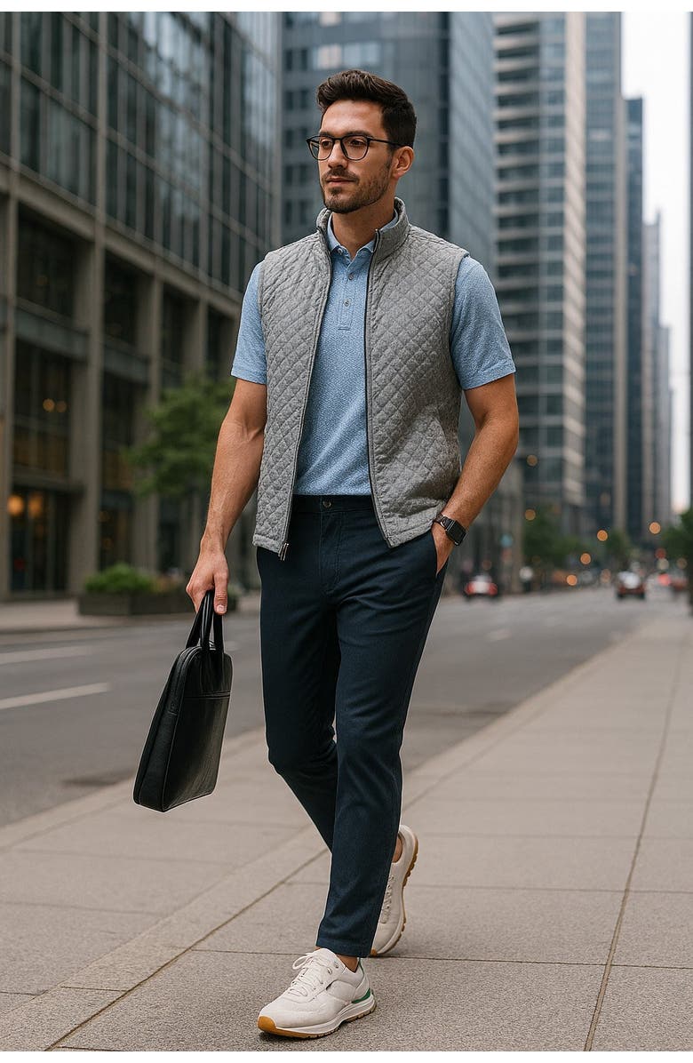 Cole Haan Golf Apparel Artisan Vest, Alternate, color, High Rise
