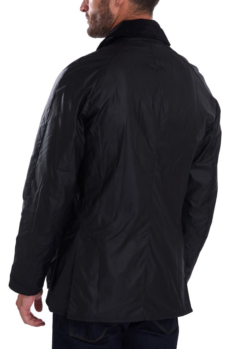 Ashby Waxed Cotton Jacket, Alternate, color, BLACK