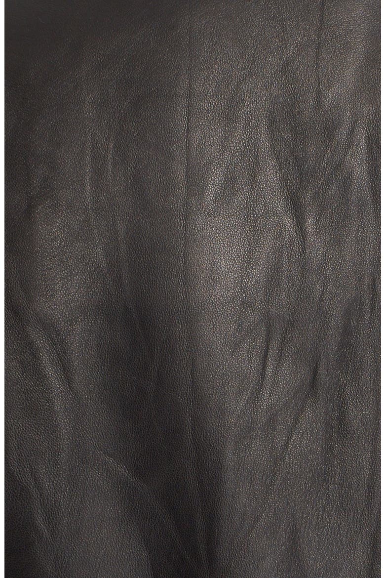 'Ashville' Leather Jacket, Alternate, color, BLACK