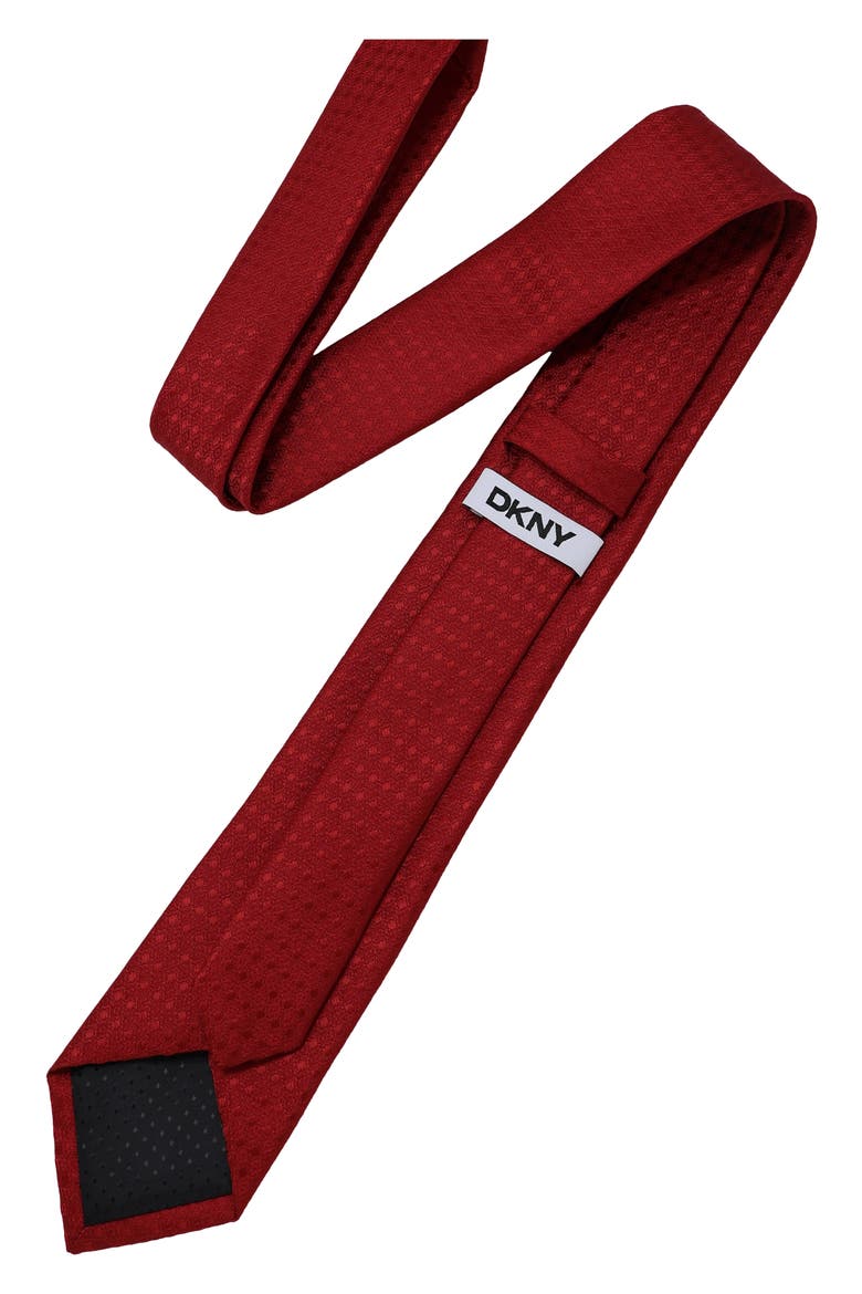 Geometric Neat Tie, Alternate, color, RED