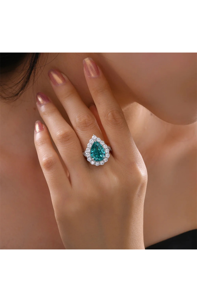 Anna Zuckerman Gia Pear Shaped Cocktail Ring, Alternate, color, G/H Color Crystalline