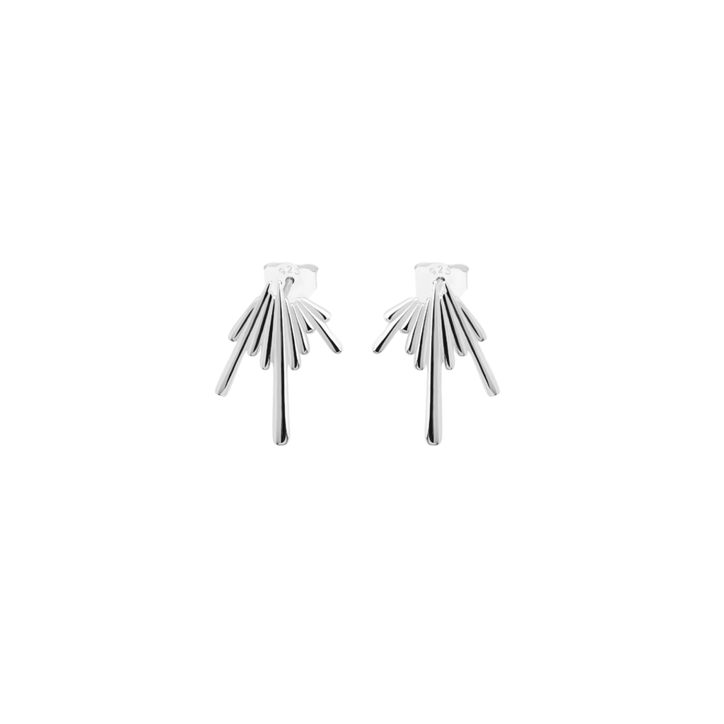 Lucy Quartermaine Shard Studs In Sterling Silver