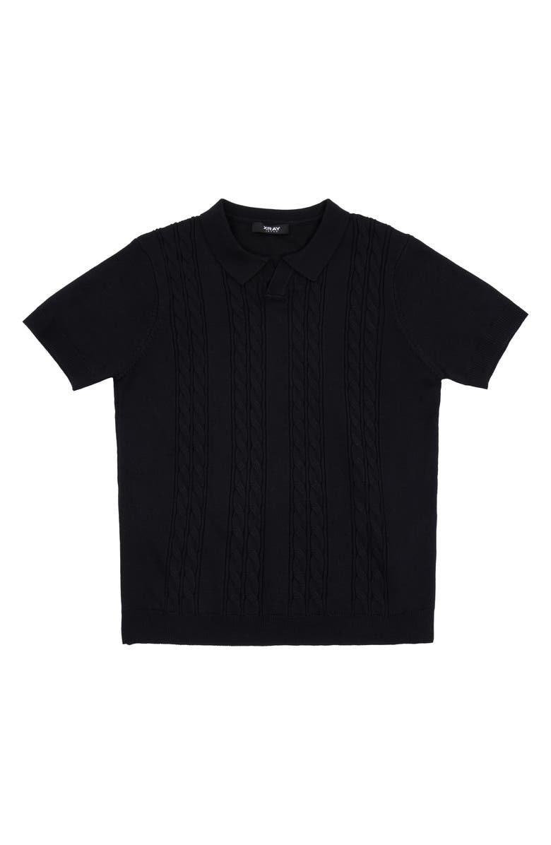 XRAY Kids' Cable Knit Polo Sweater, Main, color, 