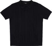 XRAY Kids' Cable Knit Polo Sweater