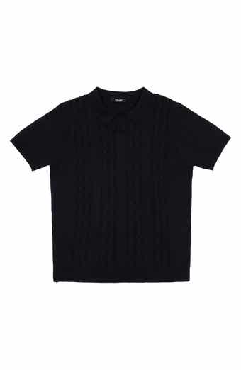 XRAY Kids' Cable Knit Polo Sweater