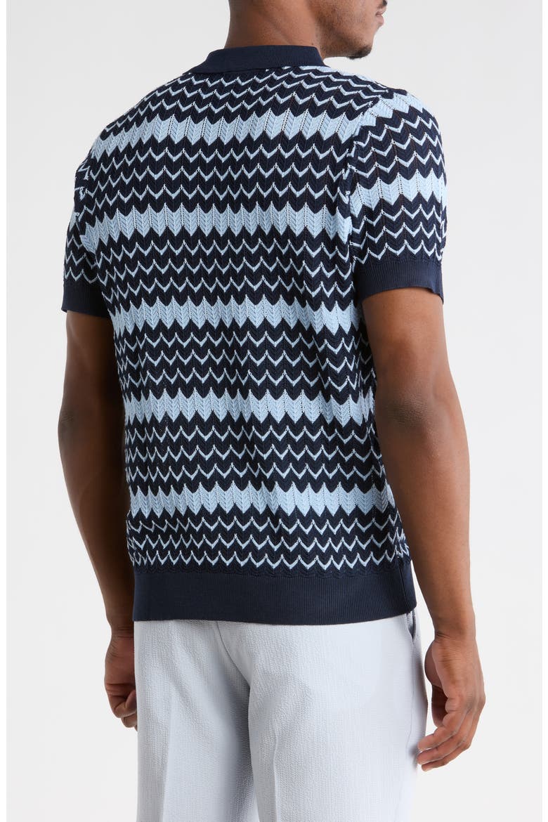 Slim Fit Polo Sweater, Alternate, color, NAVY