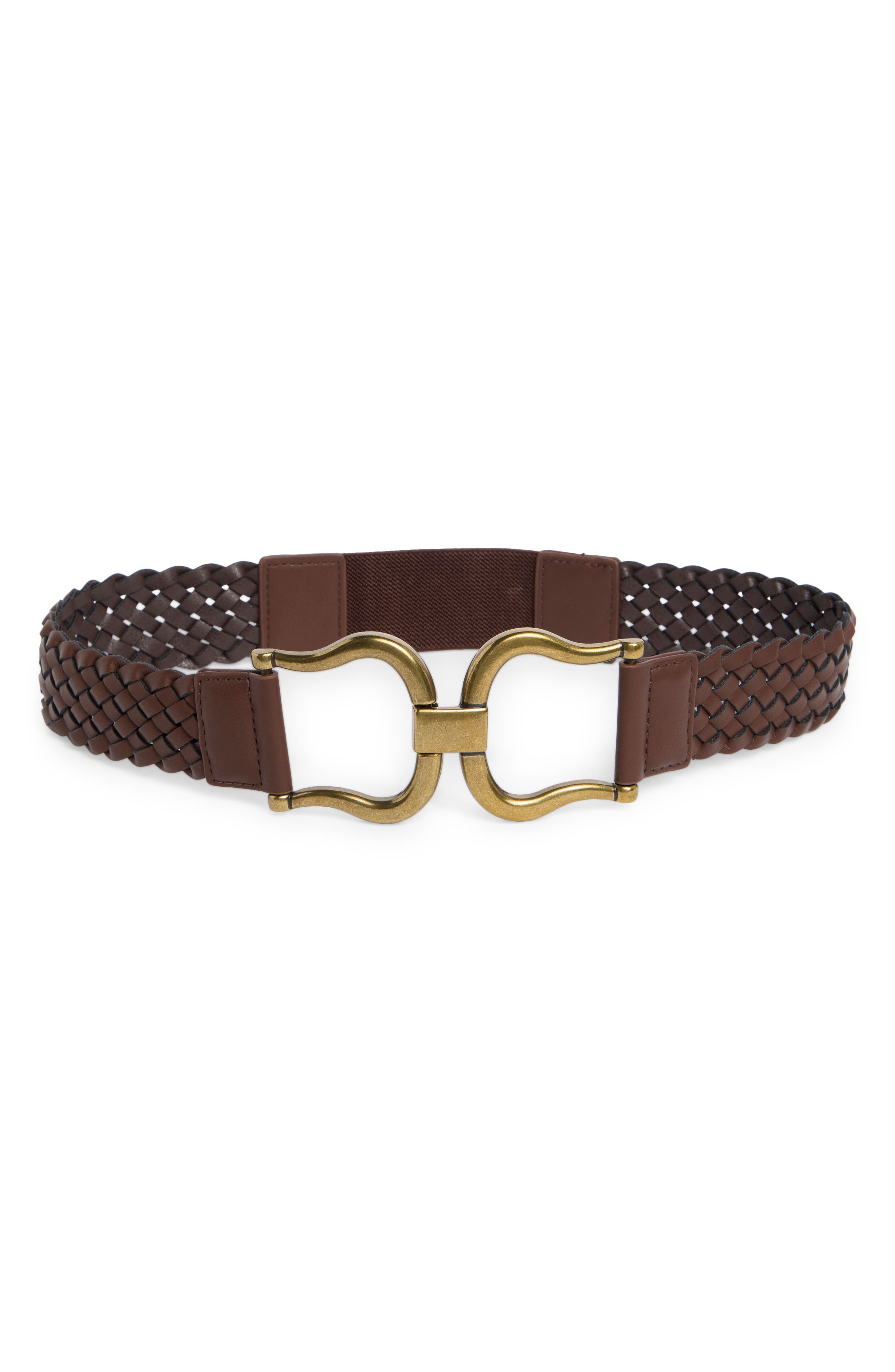 Linea Pelle Braided Interlock Buckle Belt