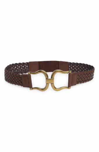 Linea Pelle Braided Interlock Buckle Belt