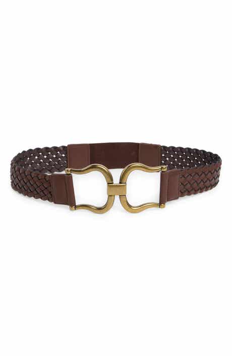 Linea Pelle Braided Interlock Buckle Belt