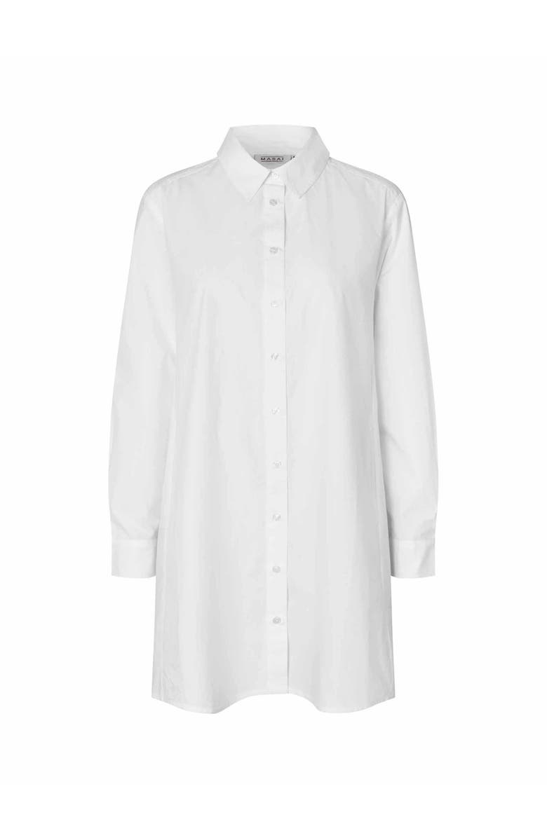 Masai Copenhagen MaIngebeth Long Sleeve Oversize Shirt, Alternate, color, White