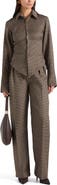 Manière De Voir Sonia Houndstooth Cinch Shirt