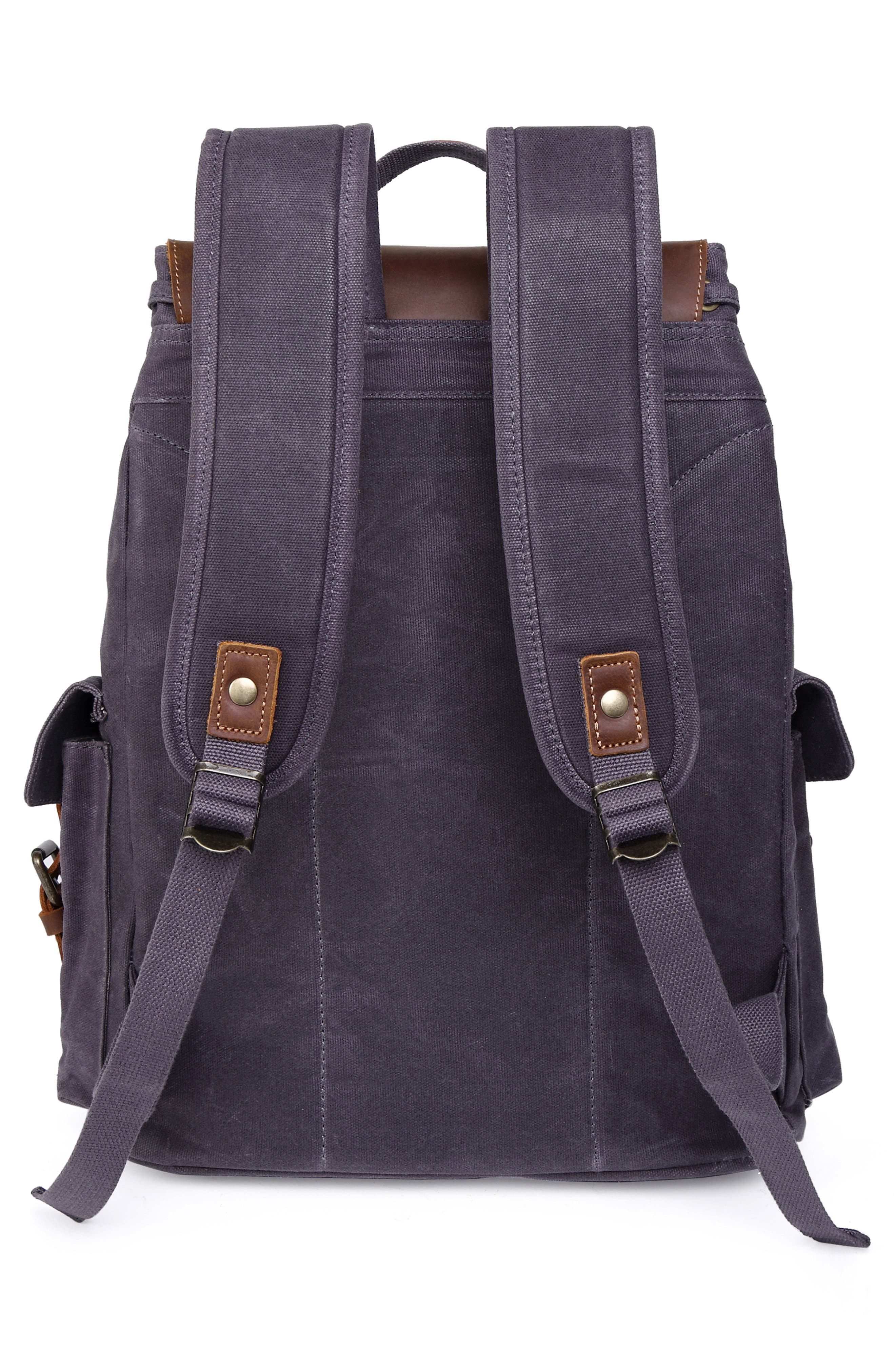 THE SAME DIRECTION Stone Creek Waxed Canvas Backpack, Alternate, color, Grey