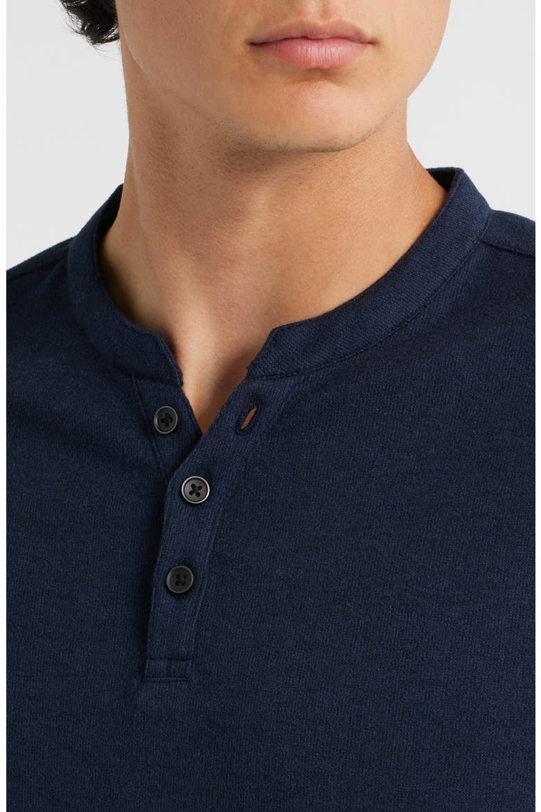 Alec Heathered Henley, Alternate, color, NAVY