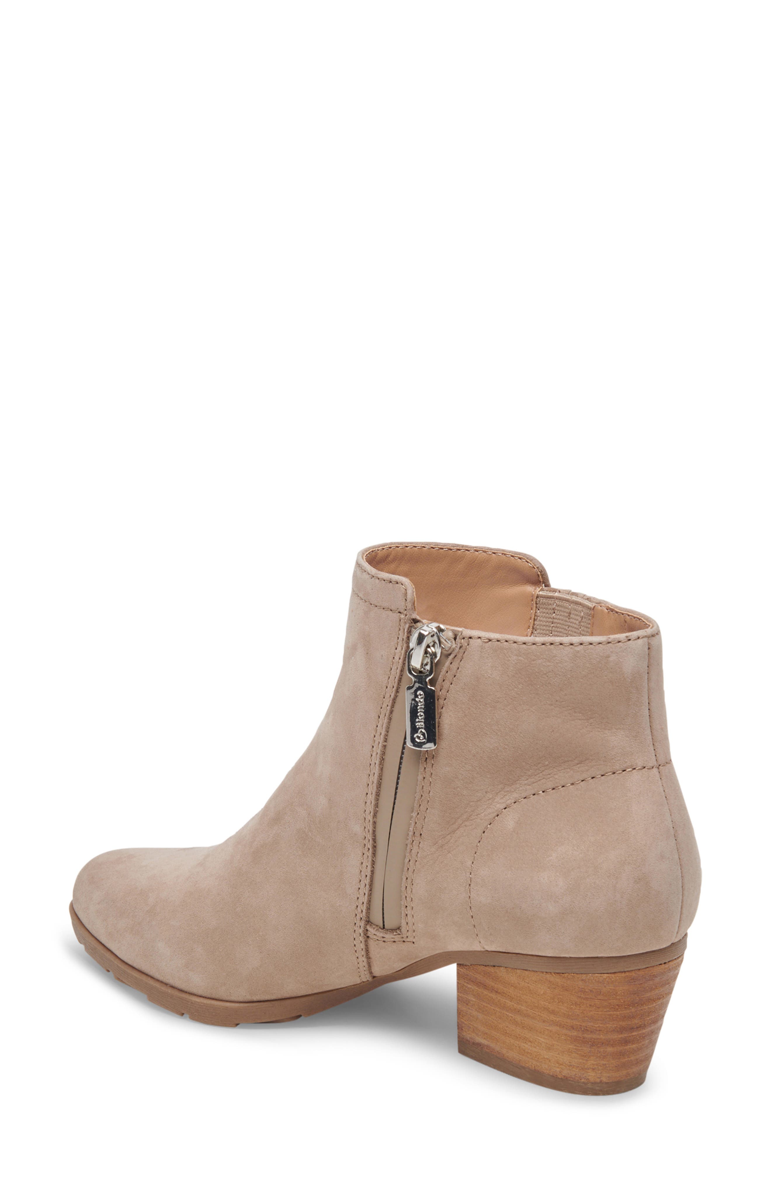 Valli Waterproof Suede Bootie (Nordstrom Exclusive), Alternate, color, SAND NUBUCK