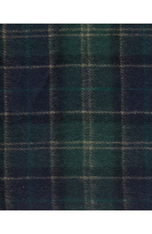 Barbour Tartan Wool Scarf & Gloves Set In Green