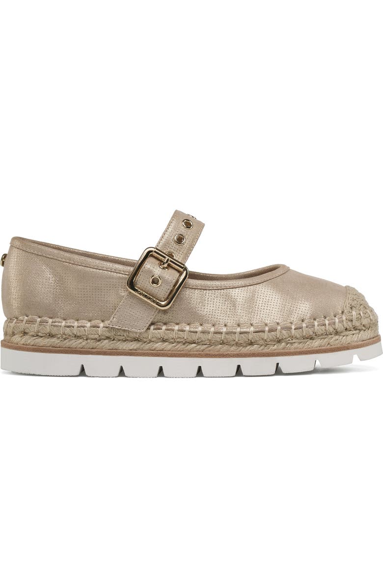 JSlides Footwear Beatrice Leather Espadrille, Alternate, color, Gold