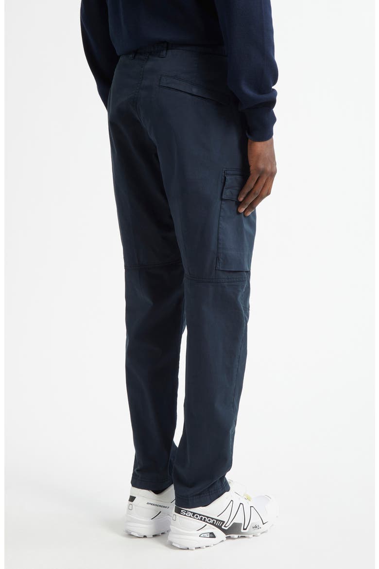 Stretch Cotton Cargo Trousers, Alternate, color, NAVY BLUE