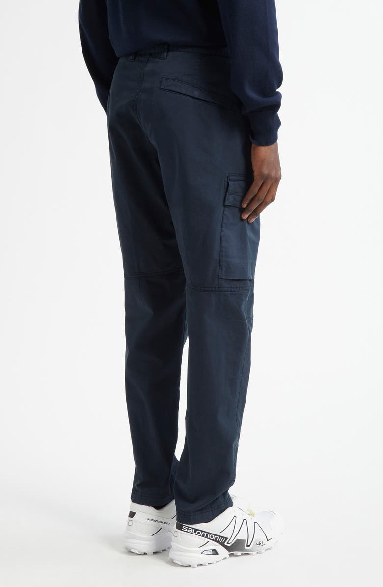 Stone Island Stretch Cotton Cargo Trousers, Alternate, color, Navy Blue