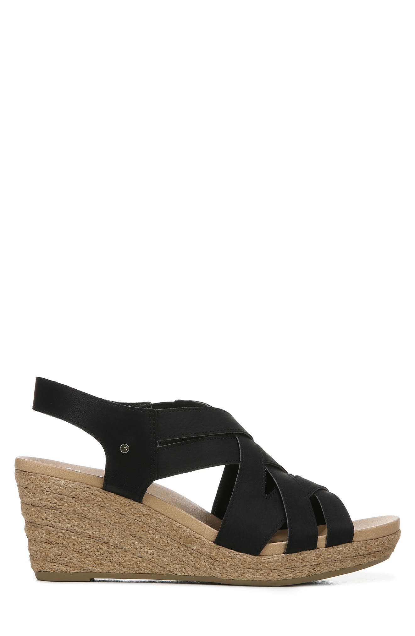 Dr. Scholl's Dr. Scholls Everlasting Leather Espadrille Wedge Sandal, Alternate, color, 