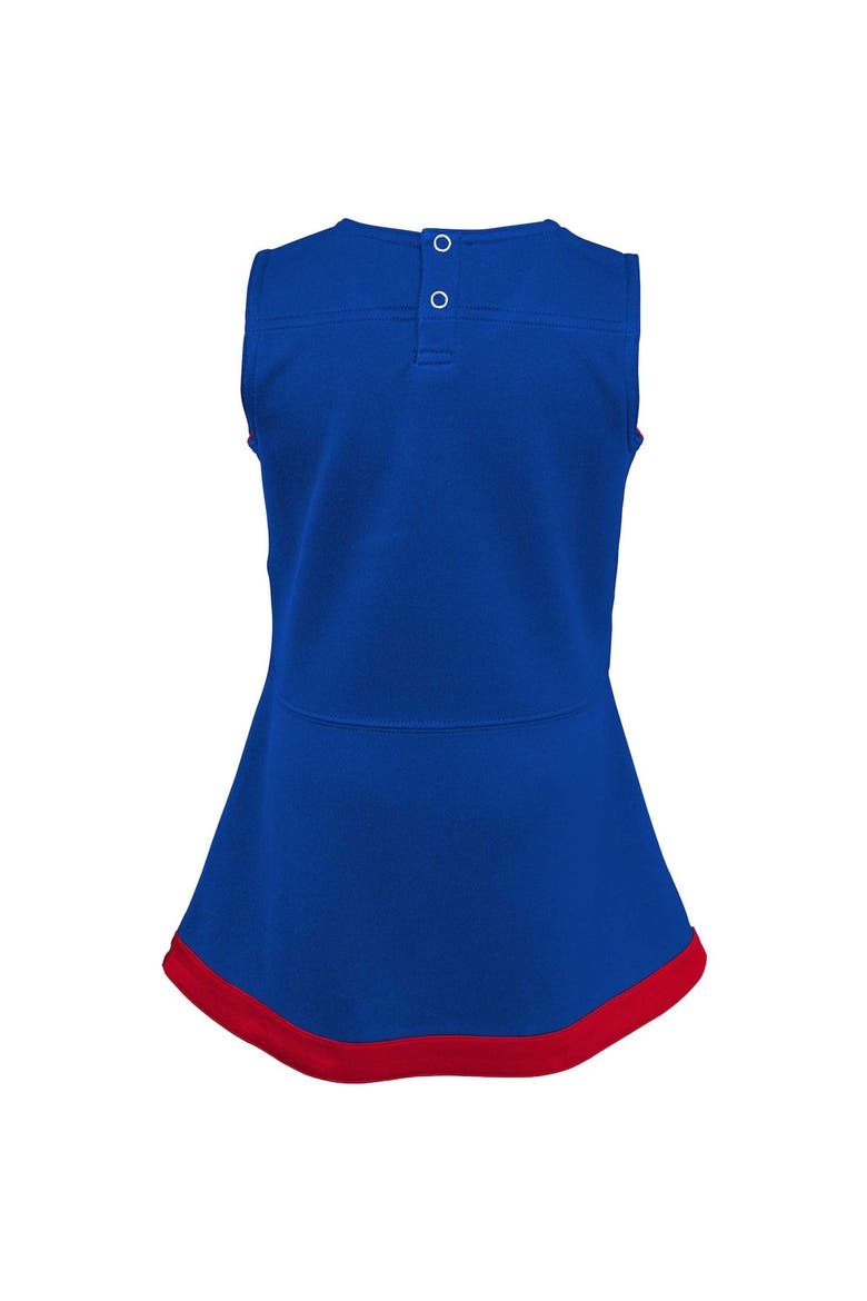 Girls Infant Royal Buffalo Bills Cheer Captain Jumper Dress, Alternate, color, Royal