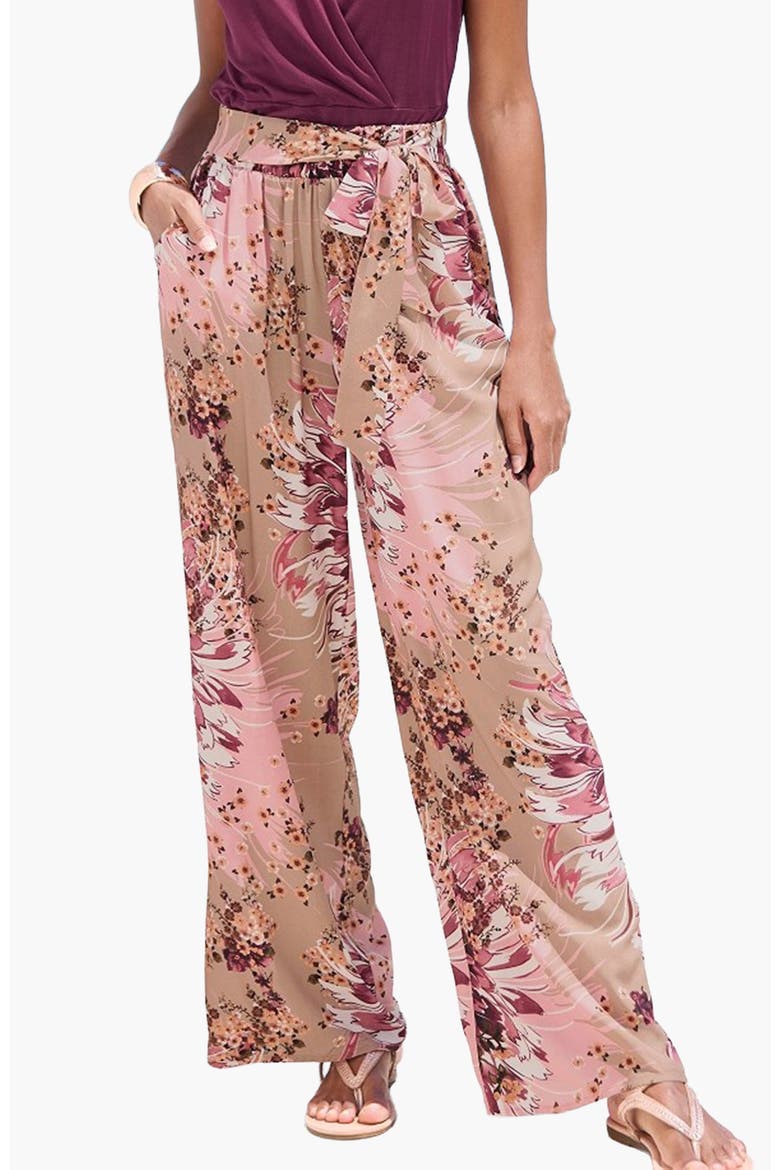 Patterned Pants, Main, color, Taupe Berry