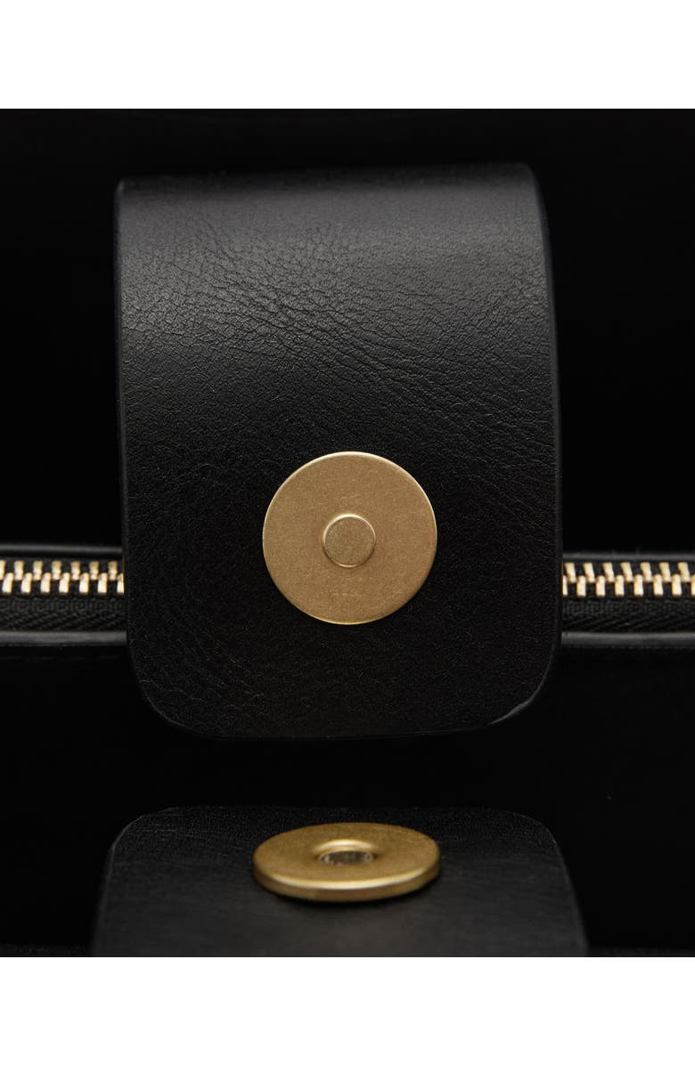 MANGO Padlock Detail Faux Leather Shopper Bag, Alternate, color,