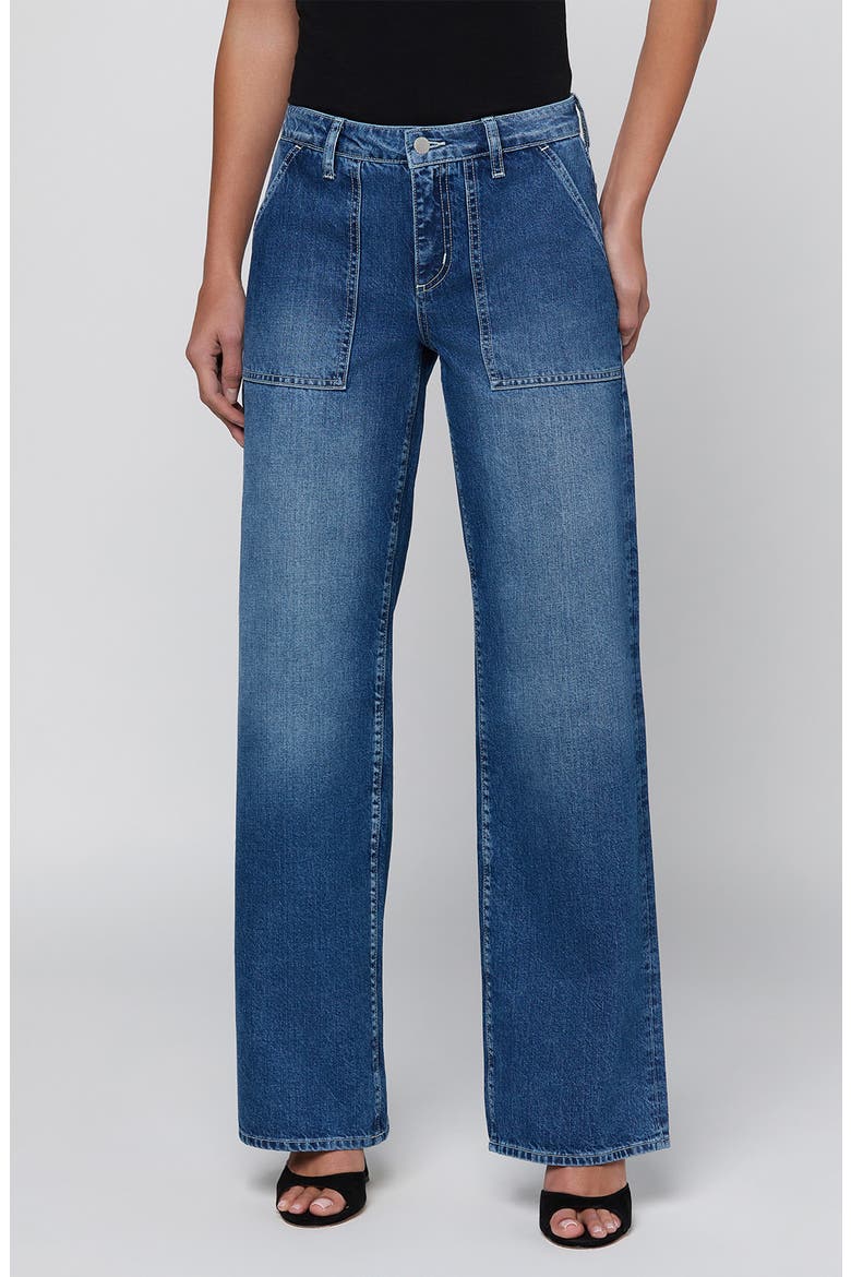 Christel High Waist Wide Leg Jeans, Main, color, ATLANTIS