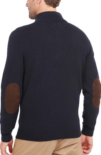 Patch Wool Quarter Zip Pullover