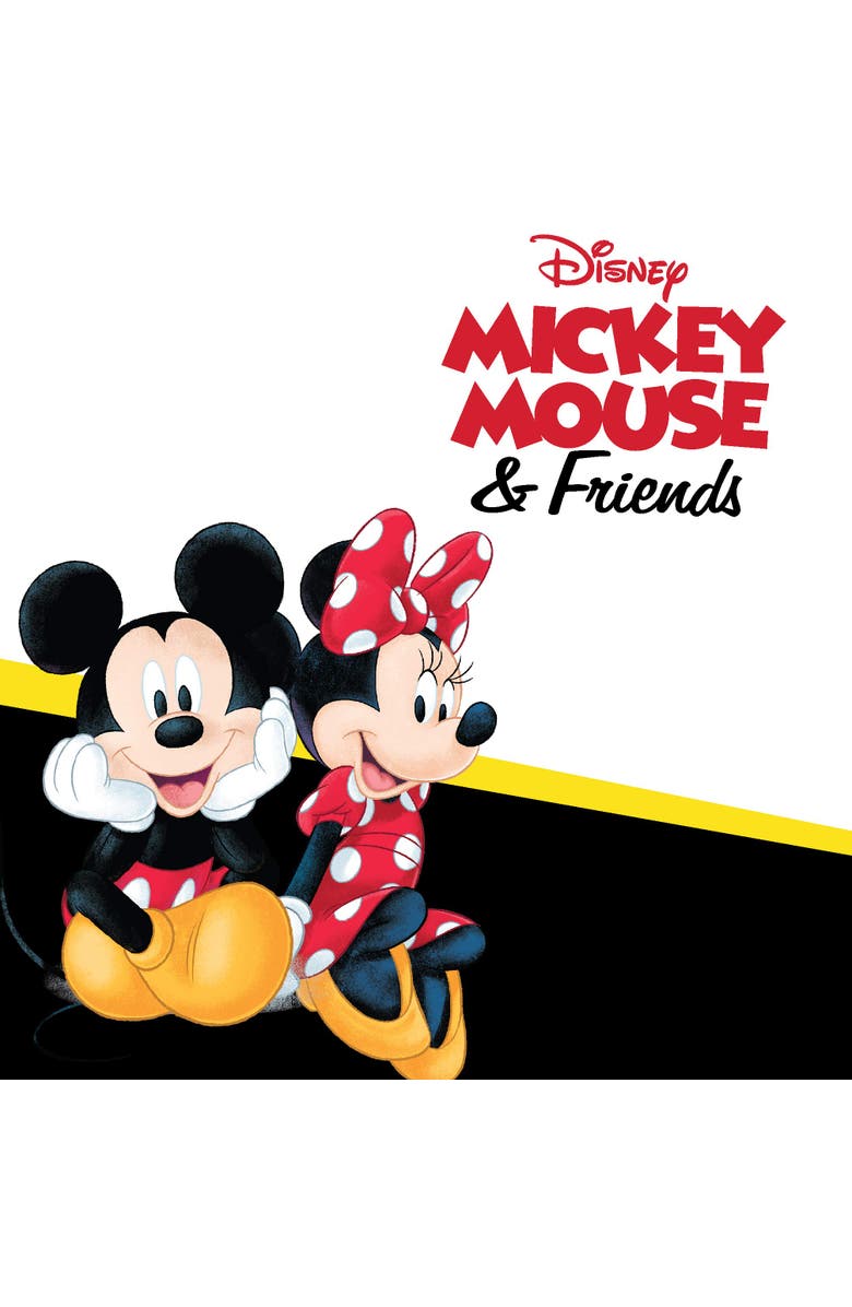 Disney Minnie Mouse and Mickey Heart Necklace, Alternate, color, Red/Black